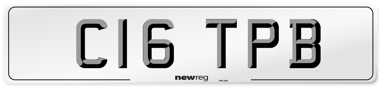 C16 TPB Number Plate from New Reg